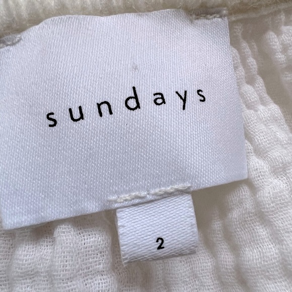 Anthropologie Sundays Flounced Tunic Dress in Coconut Milk Size 2 - Picture 9 of 11